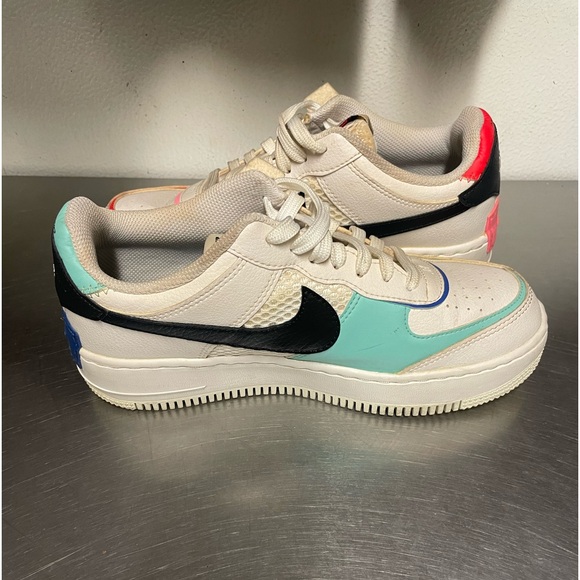 Nike Multi-Colored Air Force 1 Shadow Women Size7.5 - Picture 2 of 5
